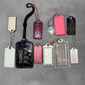Coach Hang tags keychain lot